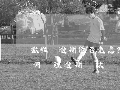 微粒貸逾期能否免息？現(xiàn)在如何處理逾期還款？
